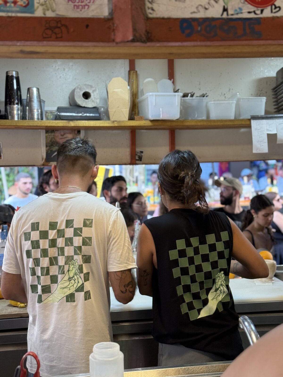 Inside the stall during service